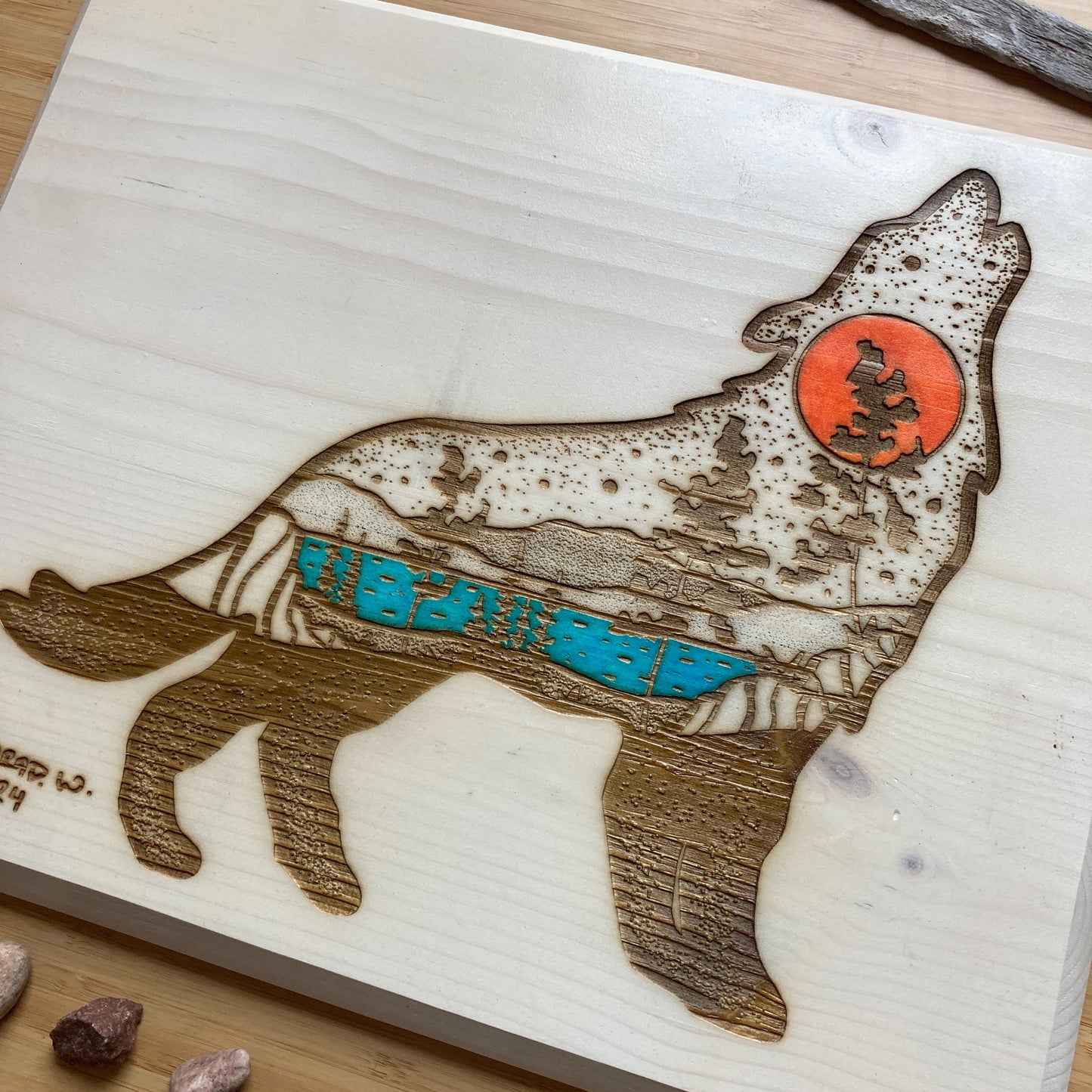The Wolf - Laser Etched Collaboration with NORTHERN WORKSHOP