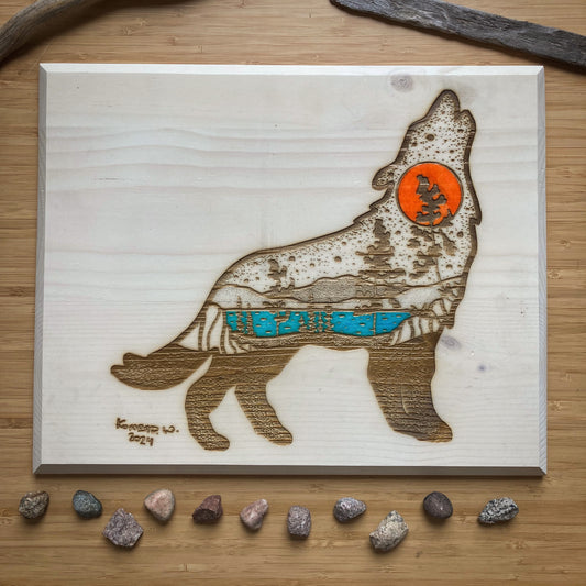 The Wolf - Laser Etched Collaboration with NORTHERN WORKSHOP