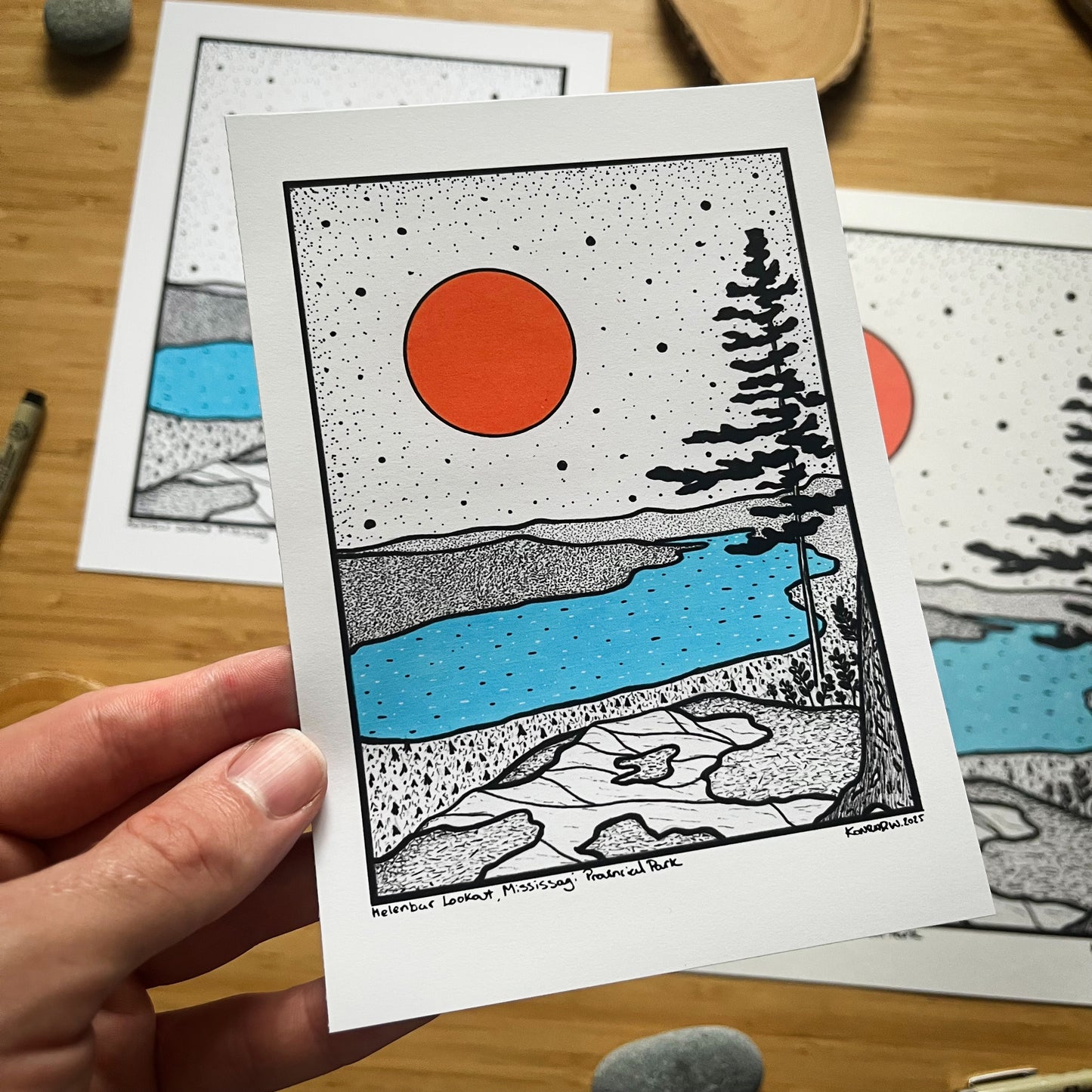 Mississagi Provincial Park - Pen and Ink PRINT