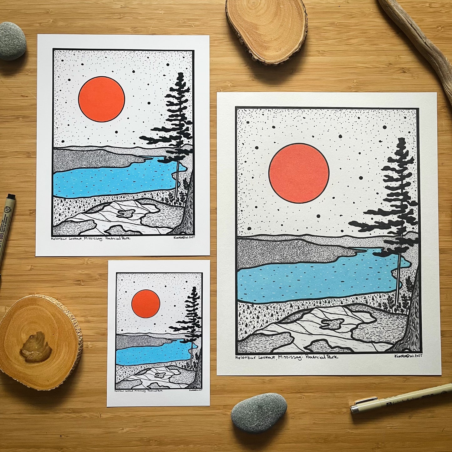 Mississagi Provincial Park - Pen and Ink PRINT