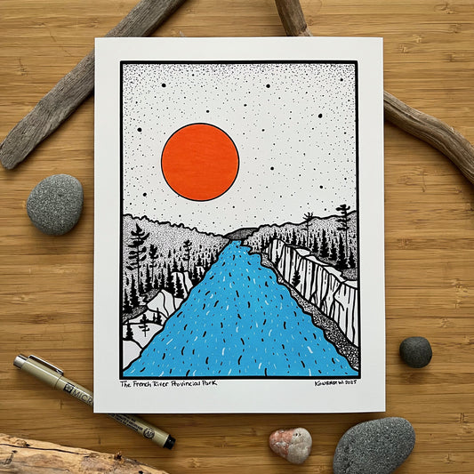 The French River Provincial Park - Pen and Ink PRINT