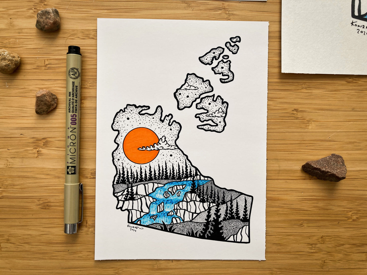 The Northwest Territories (NWT) - Pen and Ink PRINT