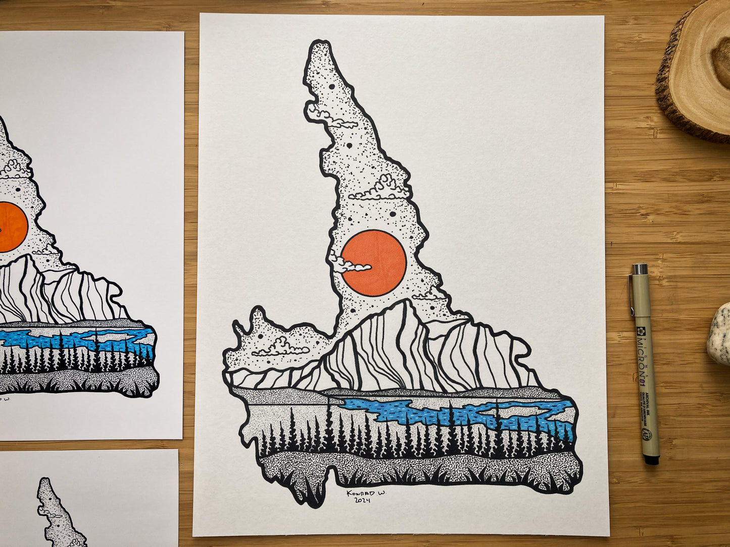 The Province of Labrador (Newfoundland) - Pen and Ink PRINT