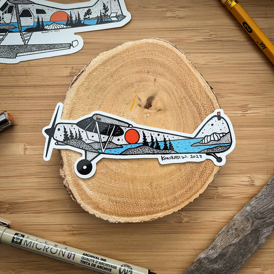 Piper Bushplane Sticker