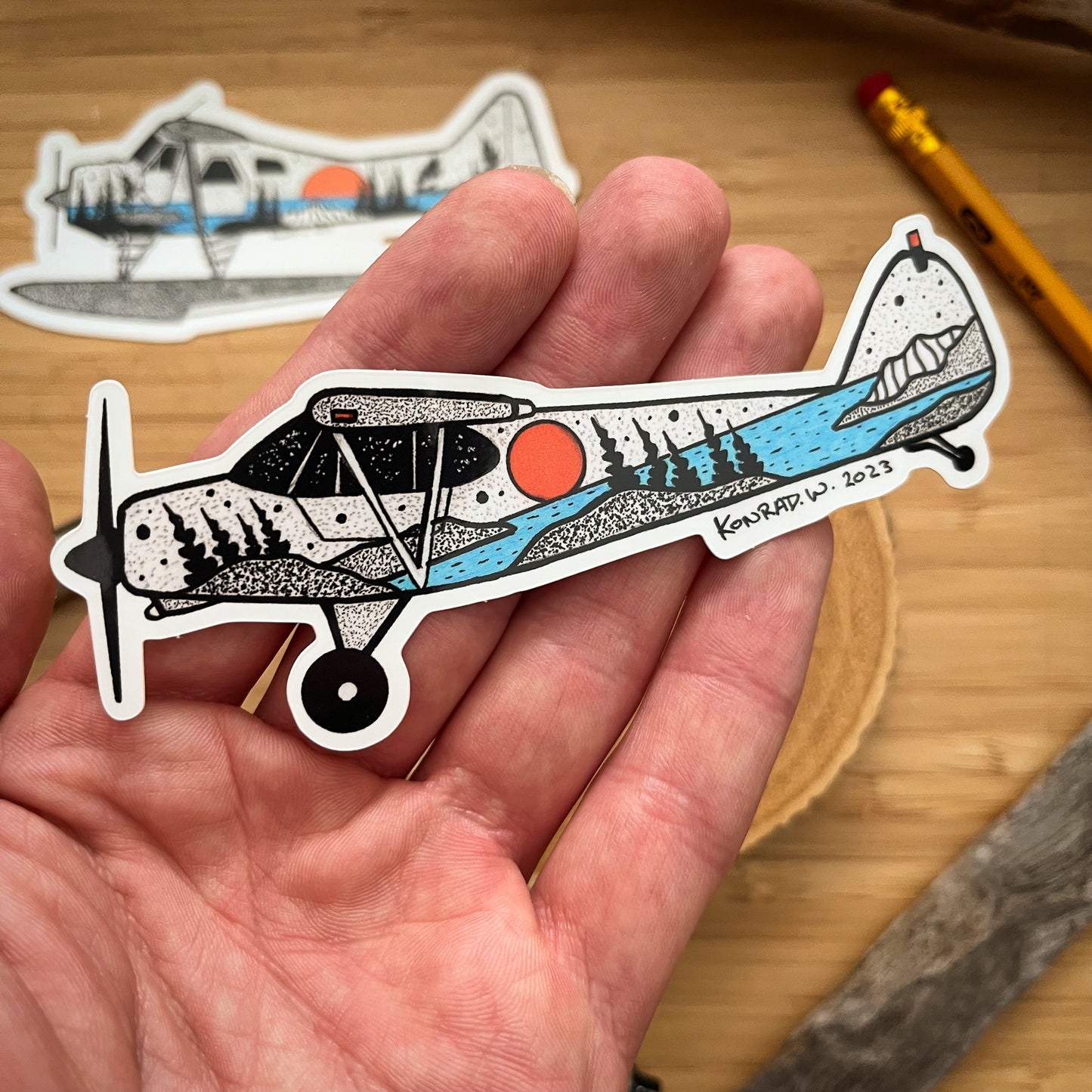 Piper Bushplane Sticker