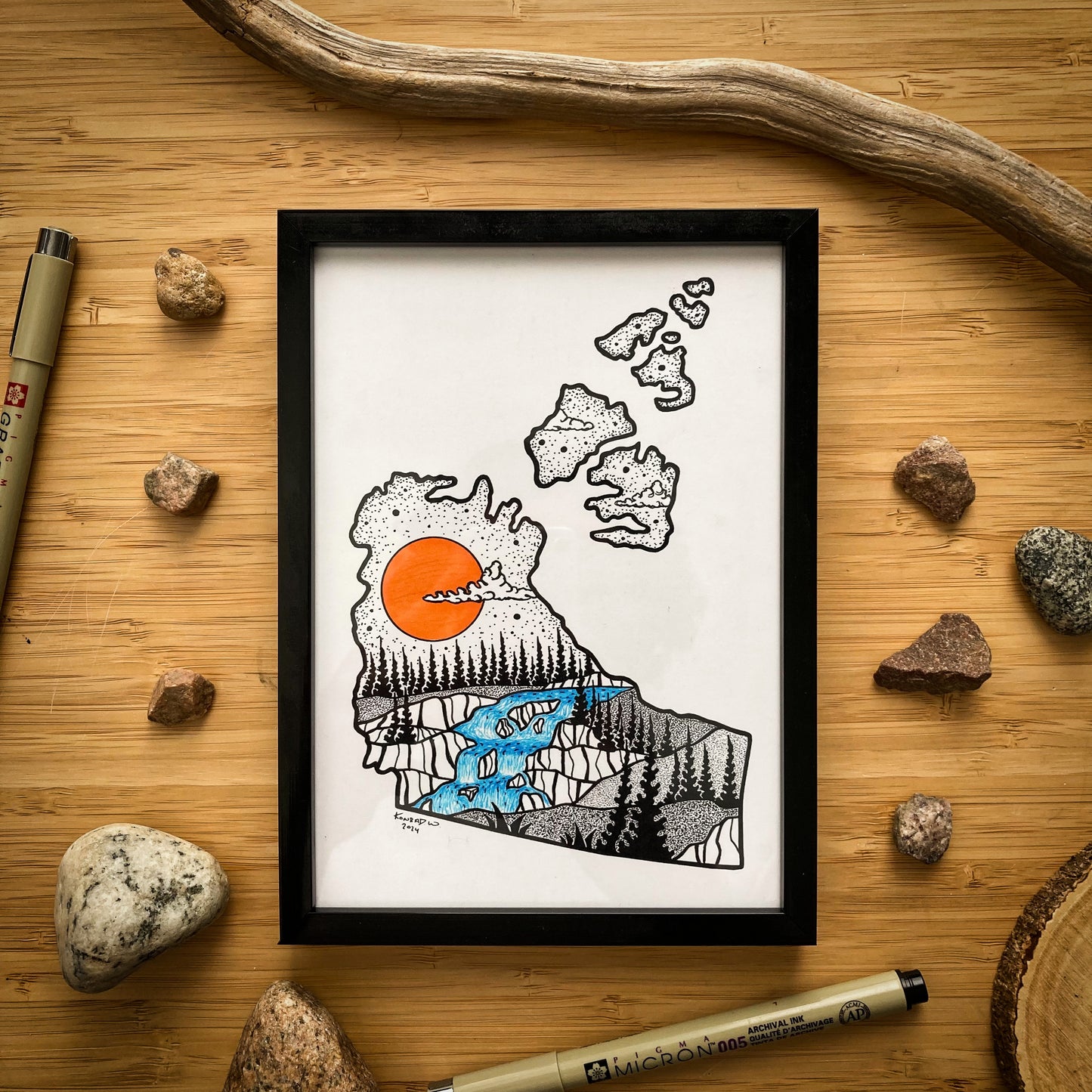 The Northwest Territories (NWT) - Pen and Ink PRINT