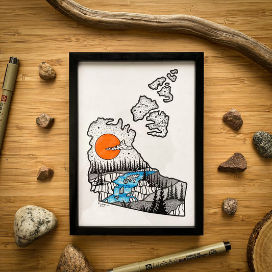 The Northwest Territories (NWT) - Pen and Ink PRINT
