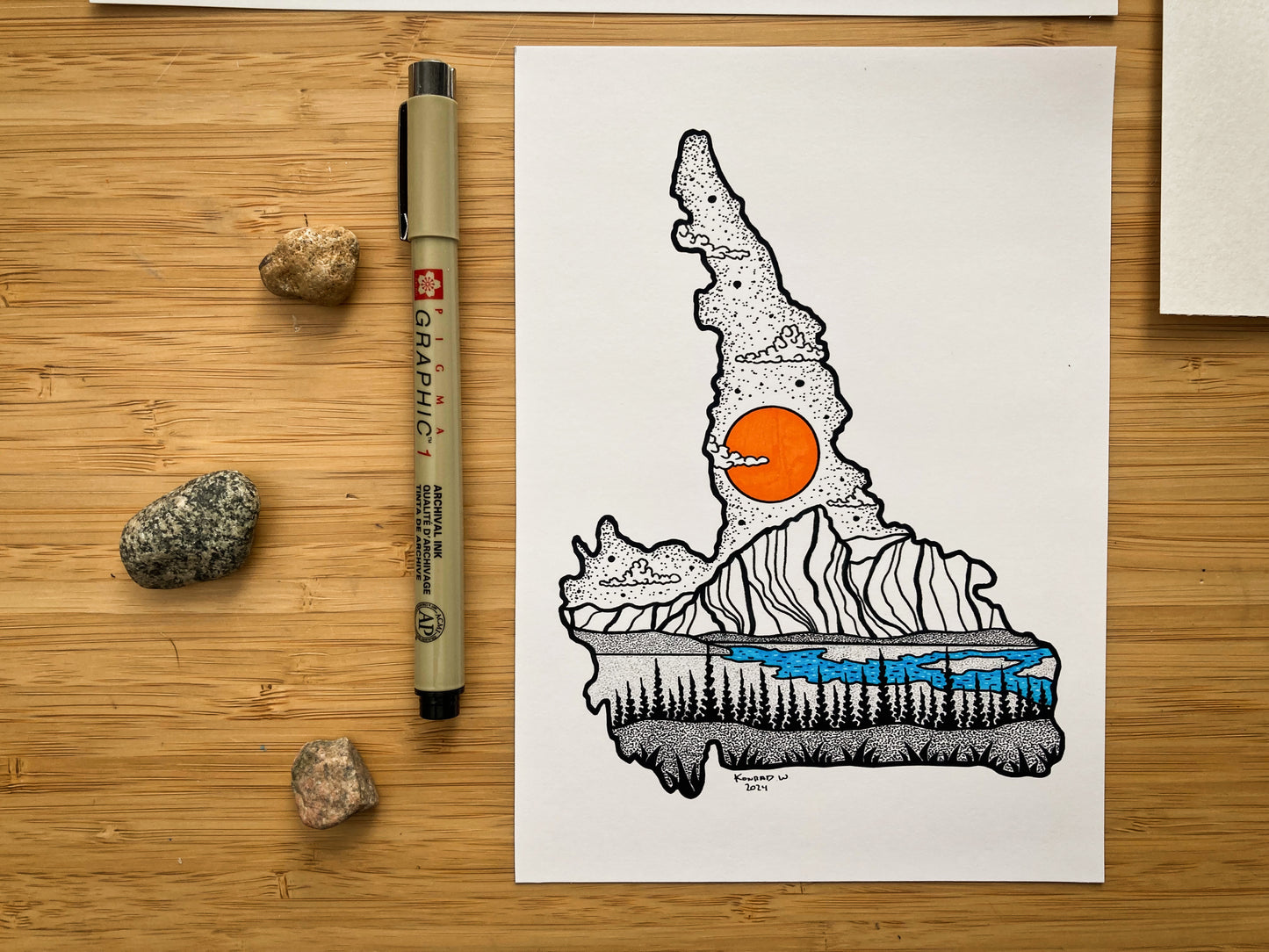 The Province of Labrador (Newfoundland) - Pen and Ink PRINT