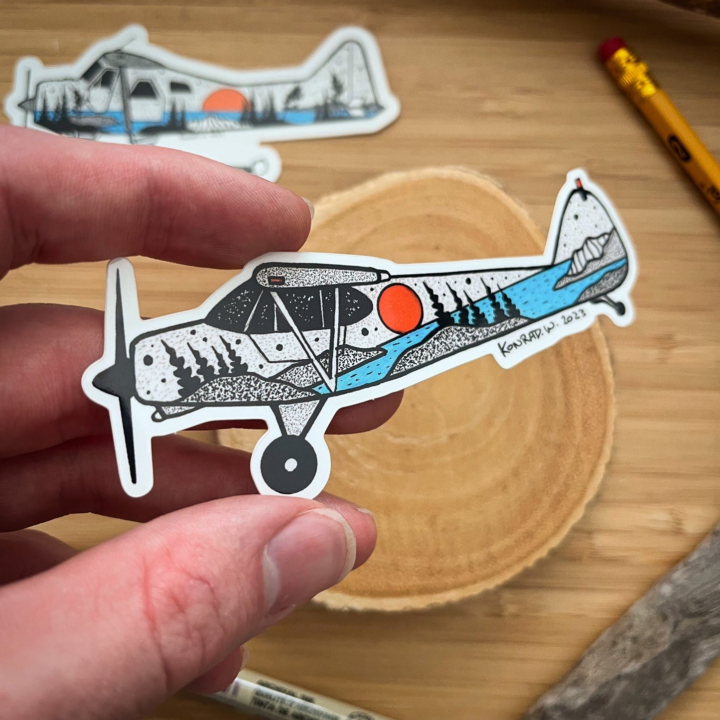 Piper Bushplane Sticker