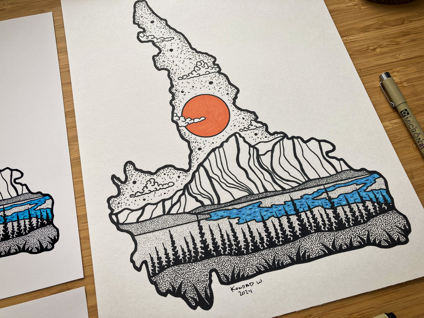 The Province of Labrador (Newfoundland) - Pen and Ink PRINT