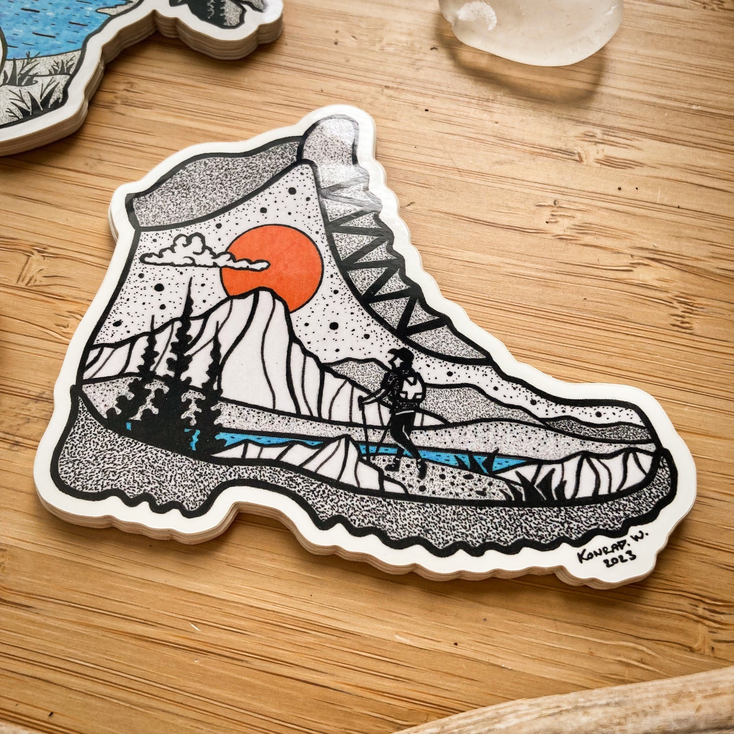 Hiking Boot Sticker