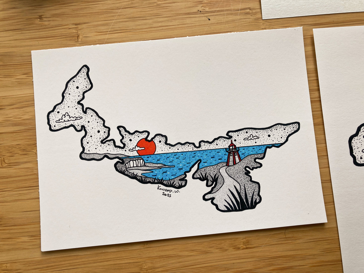 The Province of Prince Edward Island - Pen and Ink PRINT
