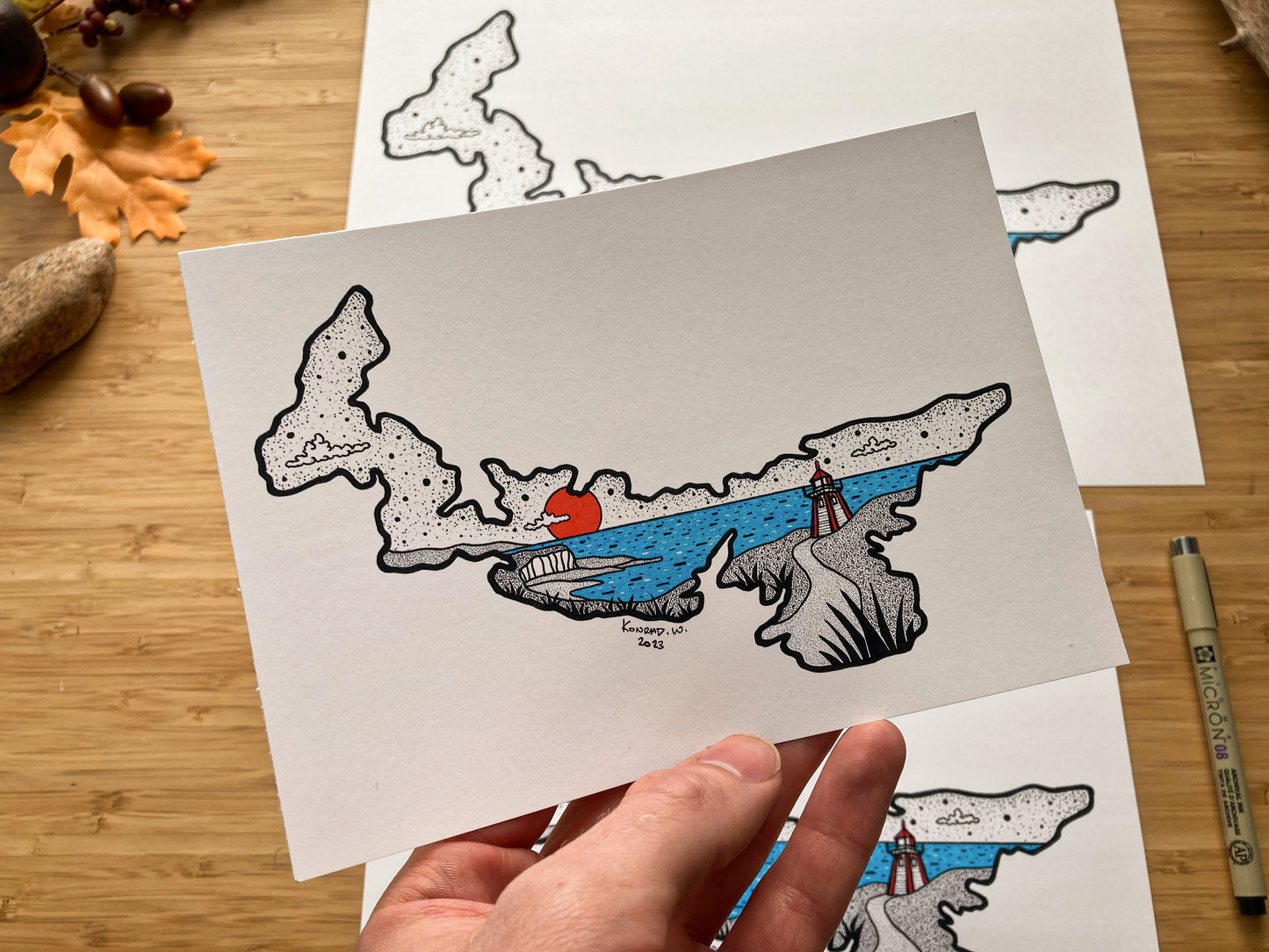 The Province of Prince Edward Island - Pen and Ink PRINT