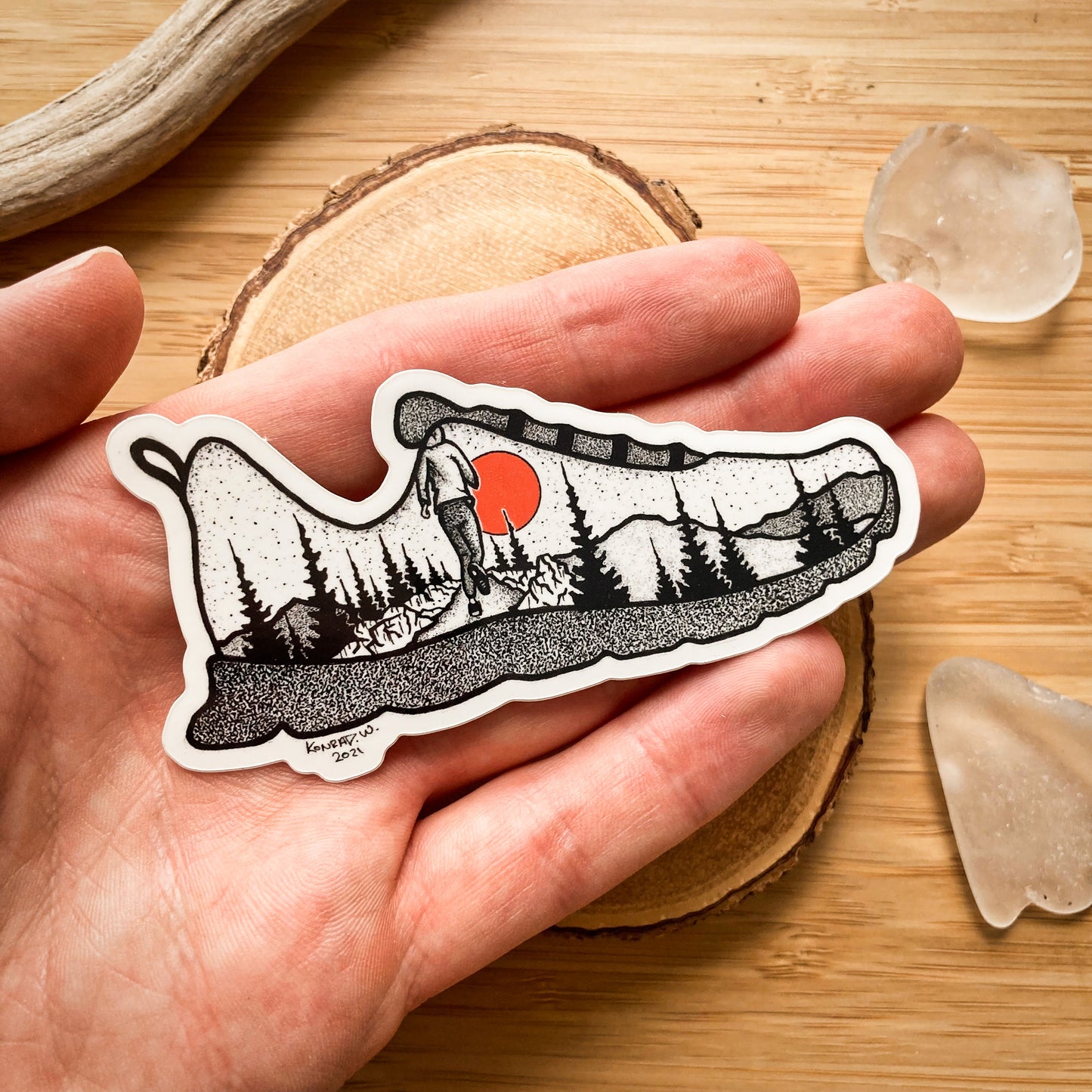 Running Shoe Sticker