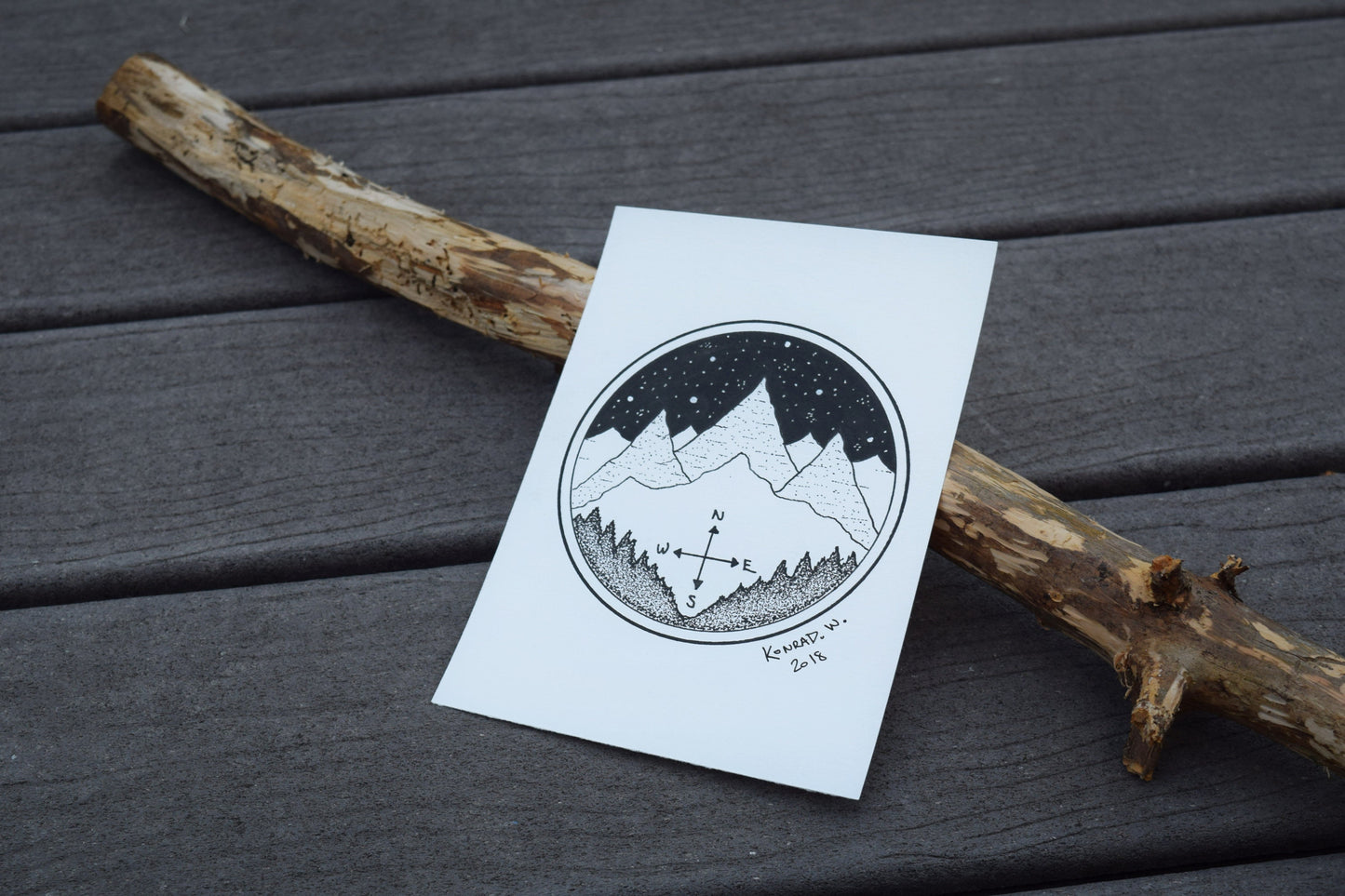 Mountain Journey - ORIGINAL Pen Illustration