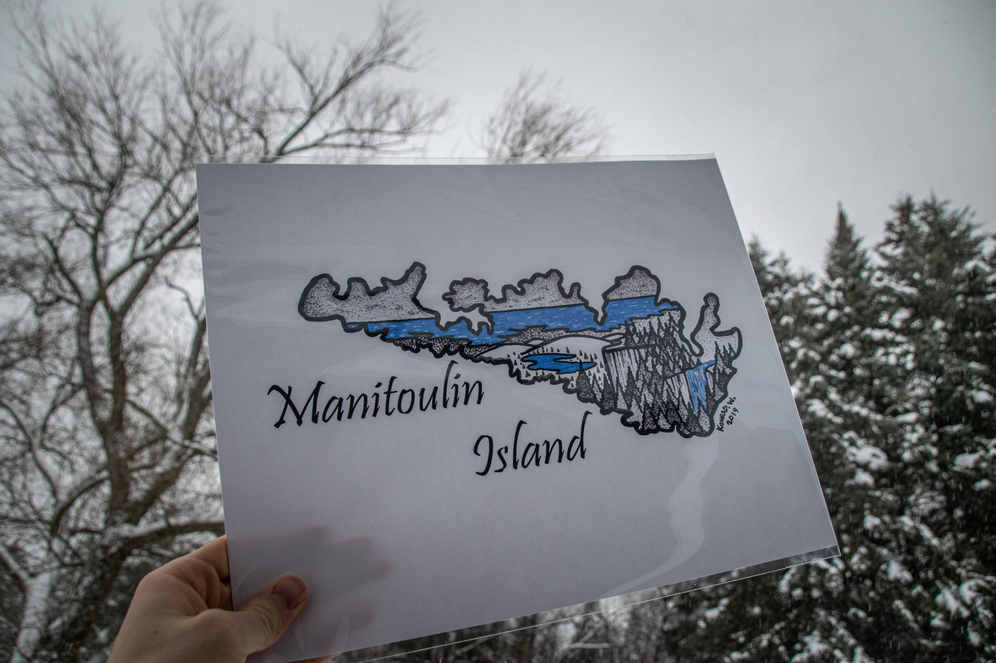 Manitoulin Island - Pen and Ink PRINT
