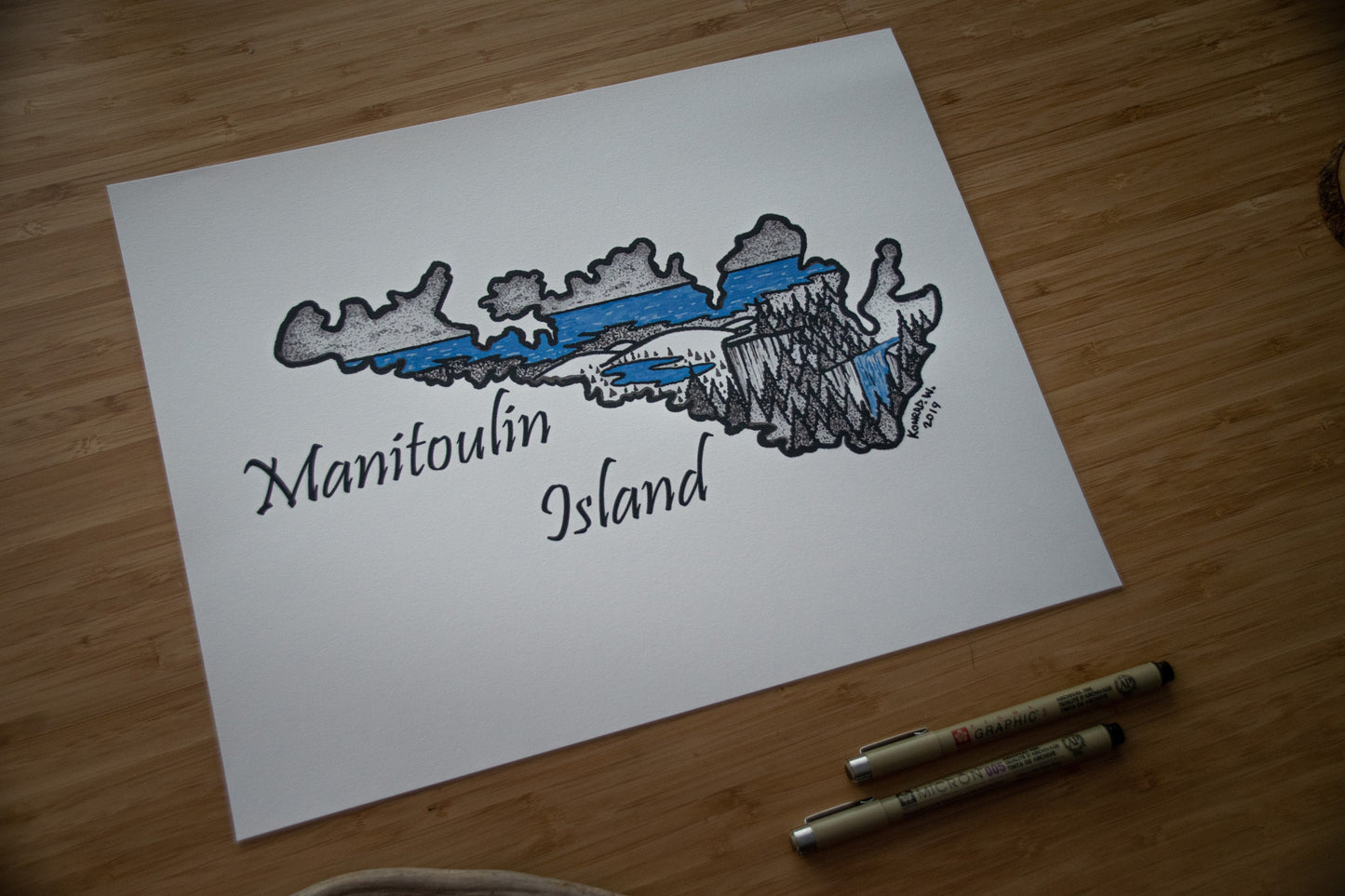 Manitoulin Island - Pen and Ink PRINT