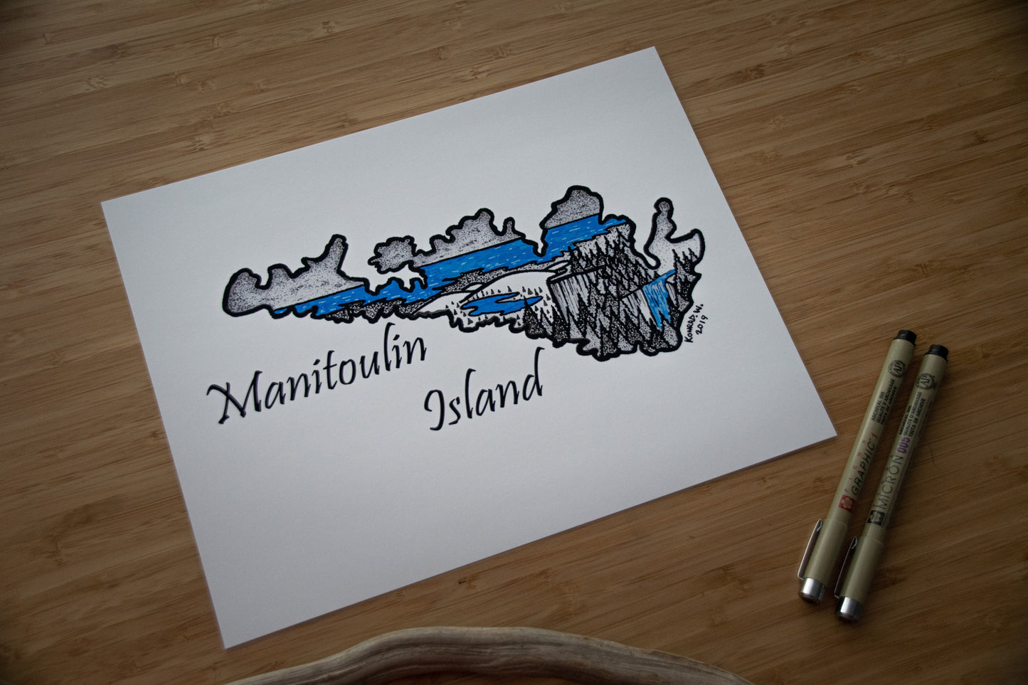 Manitoulin Island - Pen and Ink PRINT