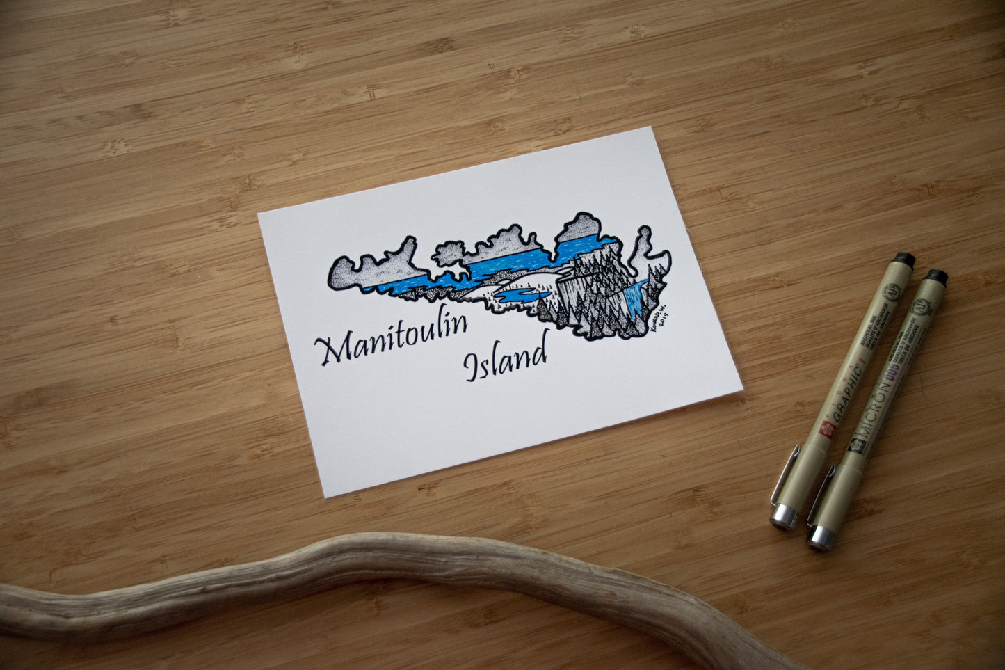 Manitoulin Island - Pen and Ink PRINT