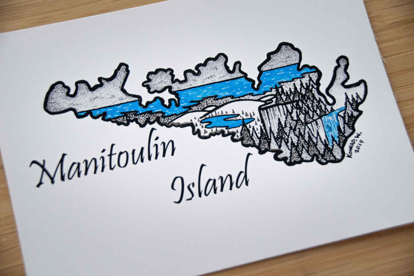 Manitoulin Island - Pen and Ink PRINT