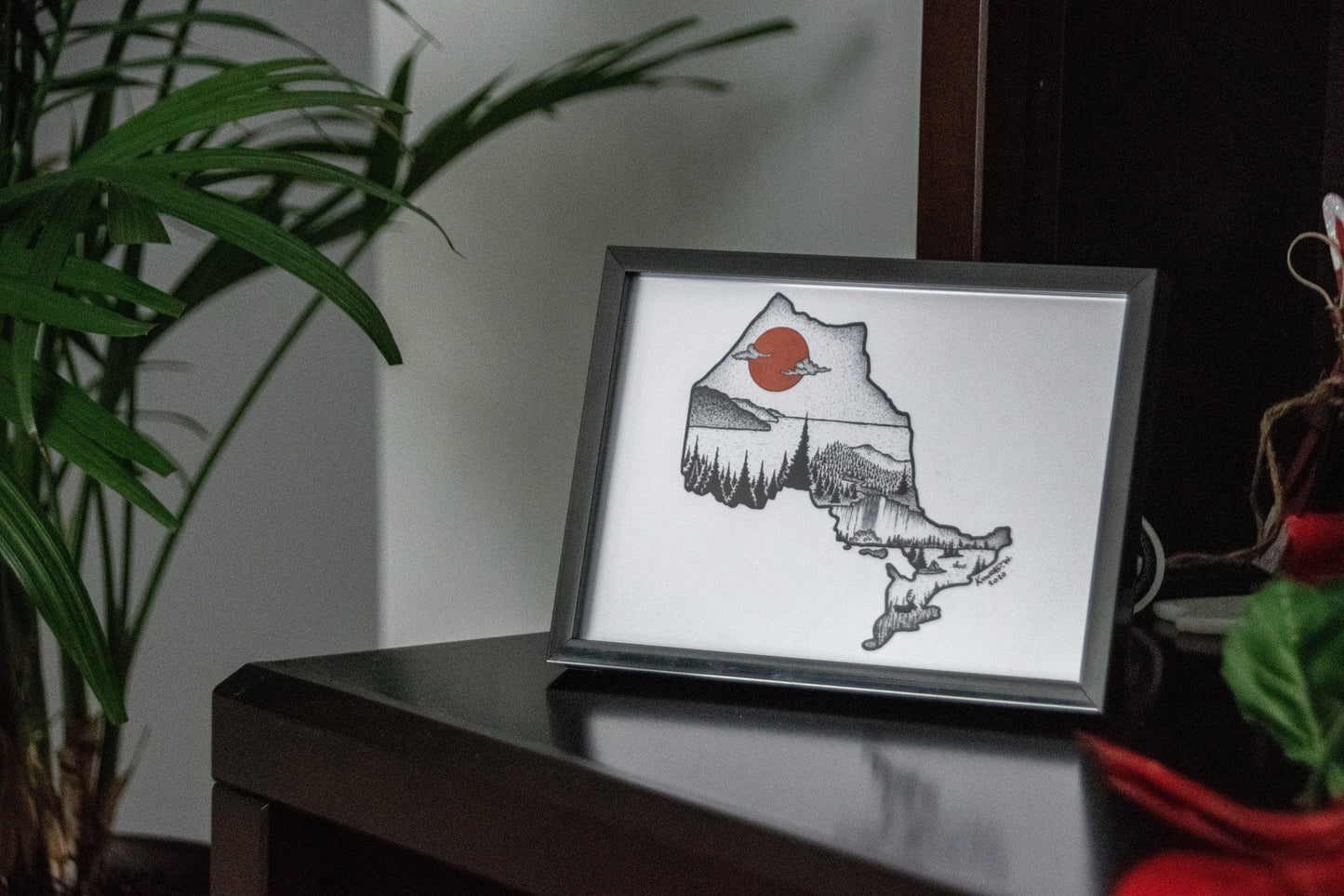 Ontario Silhouette - Pen and Ink PRINT