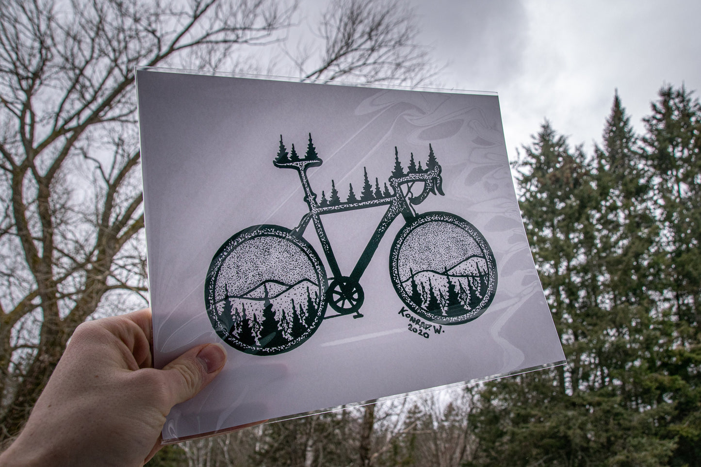 Road Bike - Pen and Ink PRINT