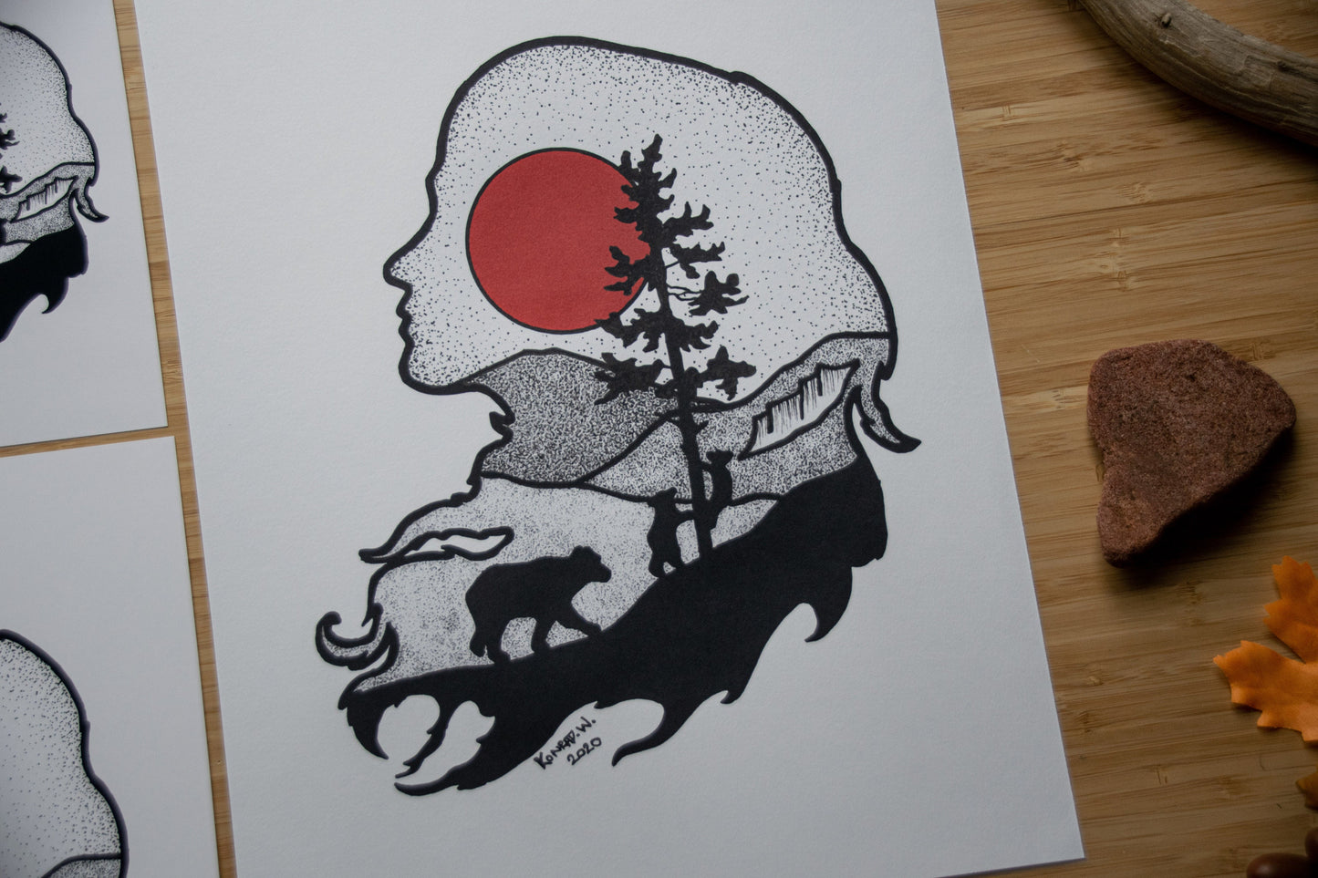 Mother Nature - Pen and Ink PRINT