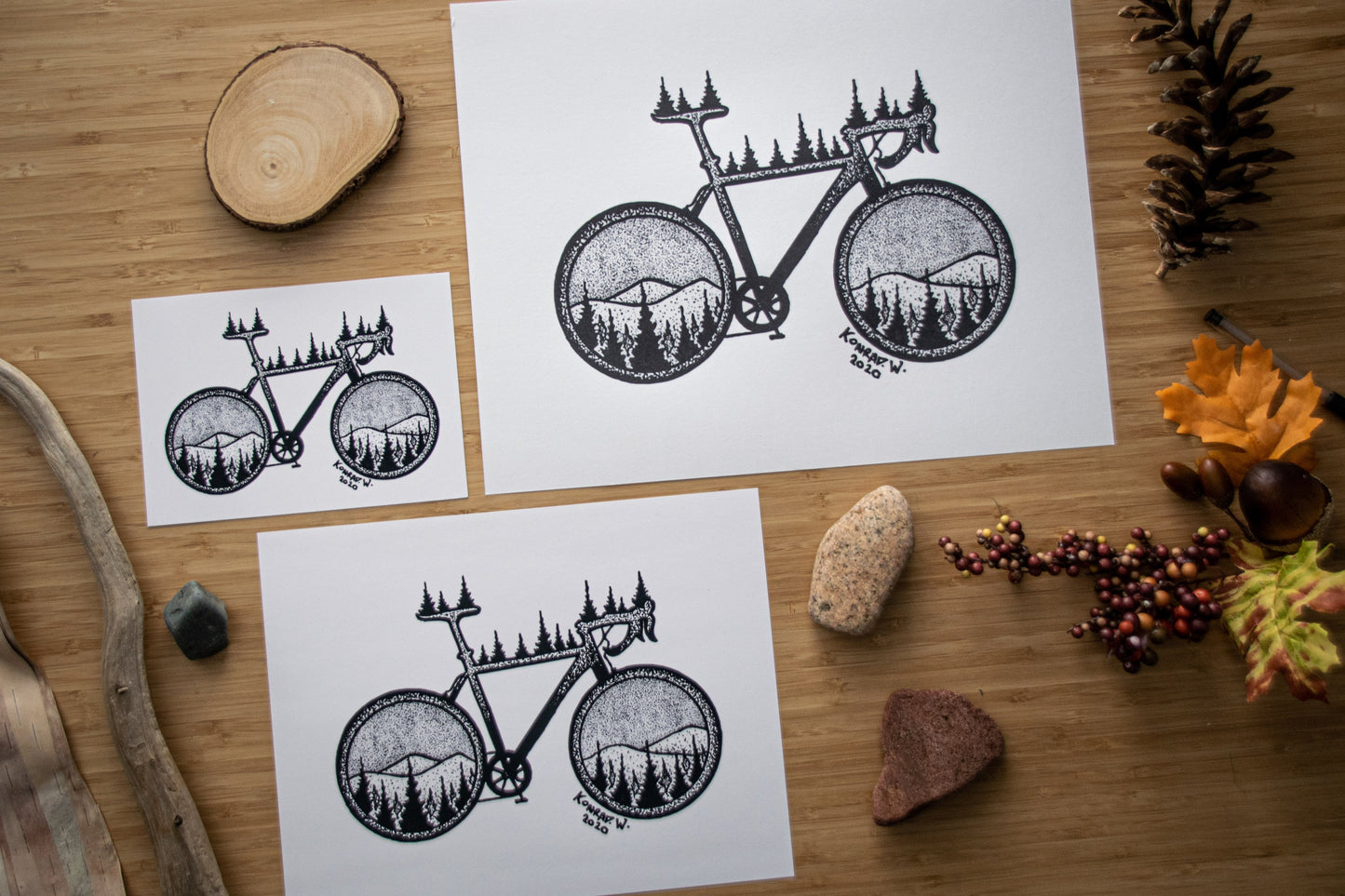 Road Bike - Pen and Ink PRINT