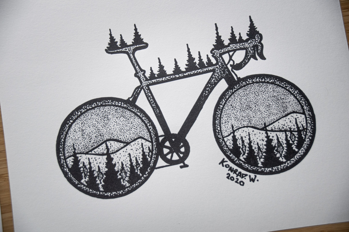 Road Bike - Pen and Ink PRINT