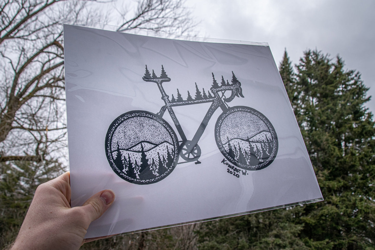Road Bike - Pen and Ink PRINT