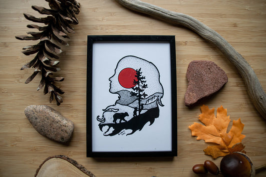 Mother Nature - Pen and Ink PRINT