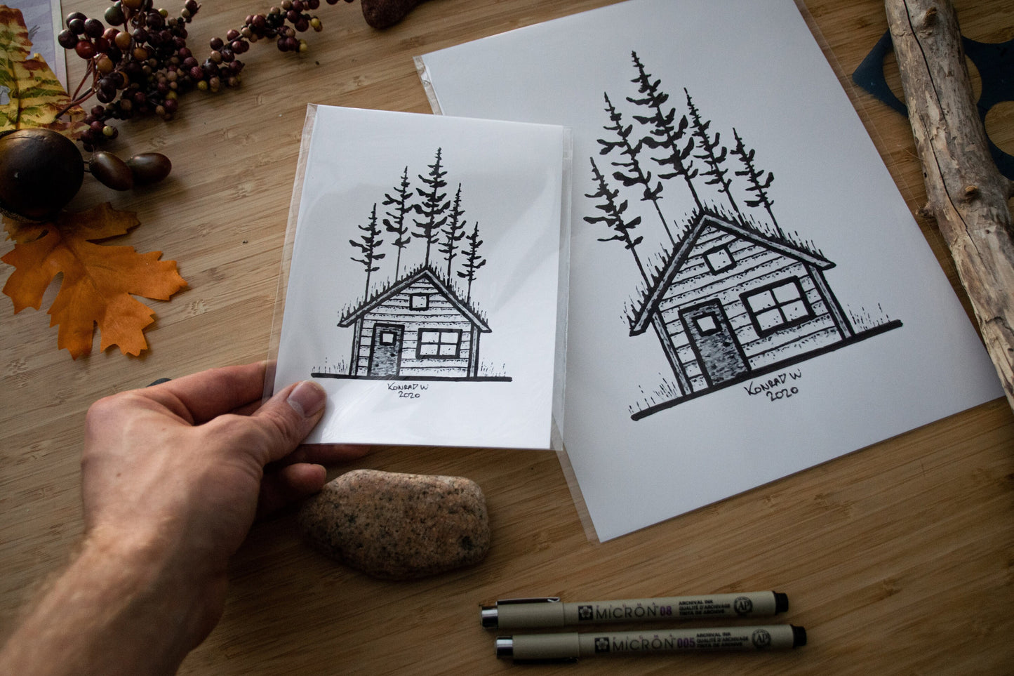 The Cabin - Pen and Ink PRINT