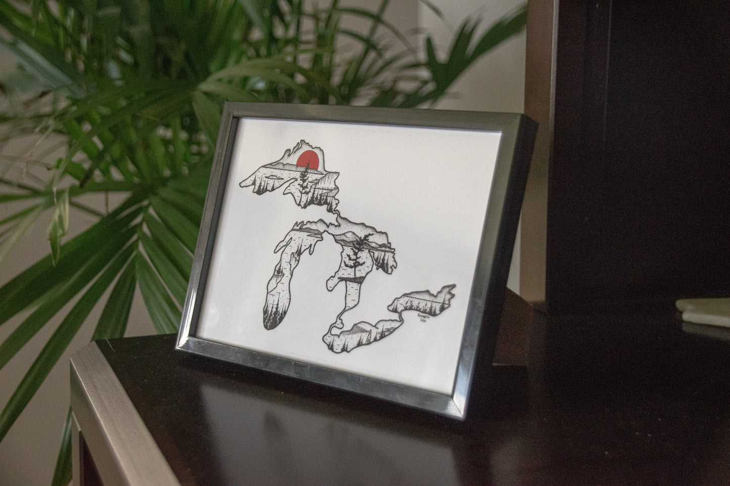 The Great Lakes - Pen and Ink PRINT