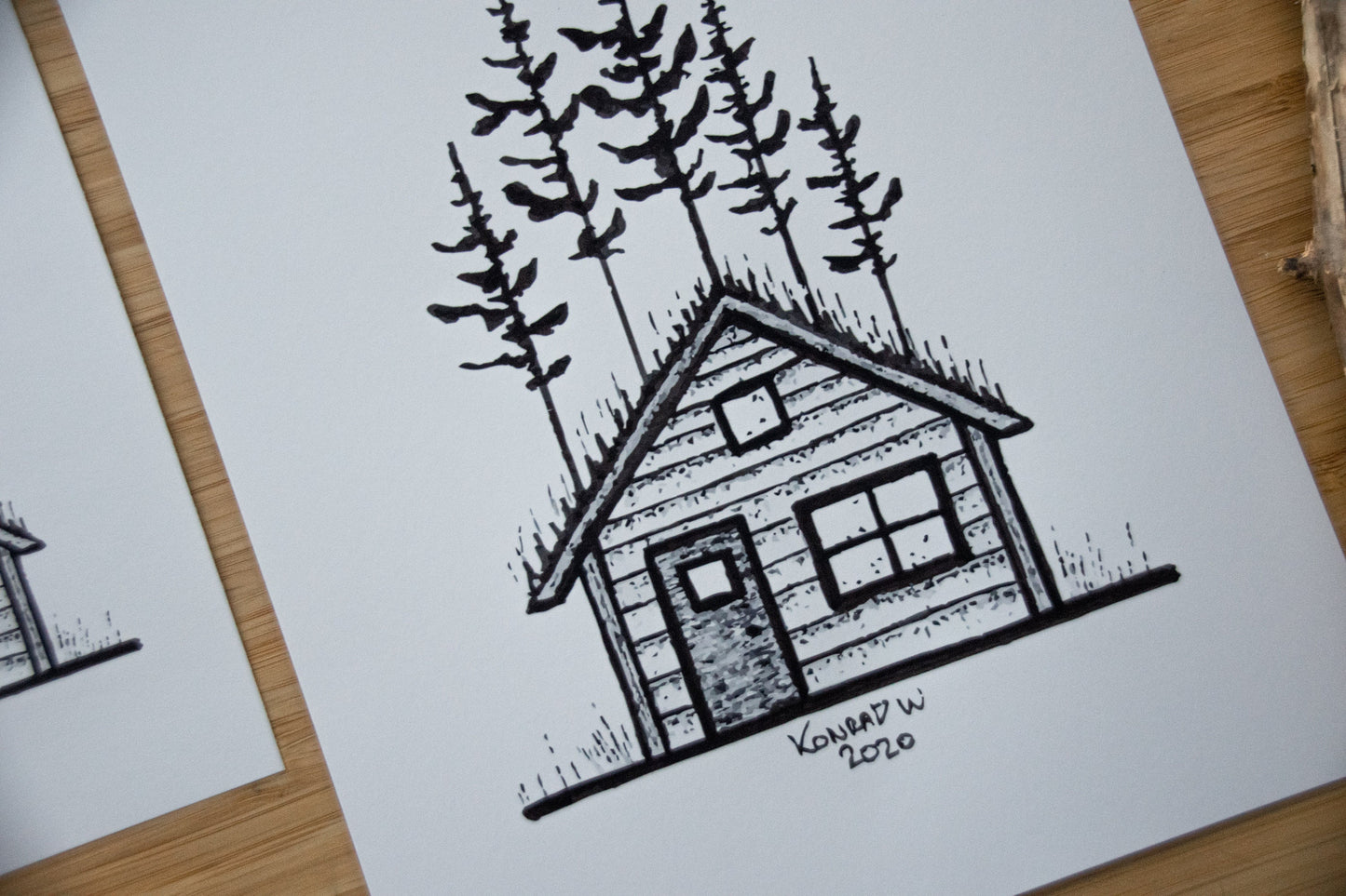 The Cabin - Pen and Ink PRINT