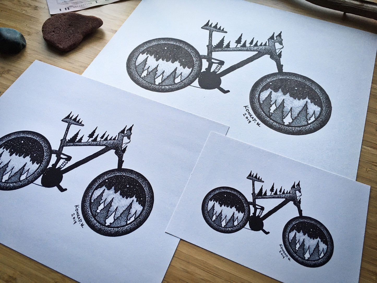 Mountain Bike - Pen and Ink PRINT