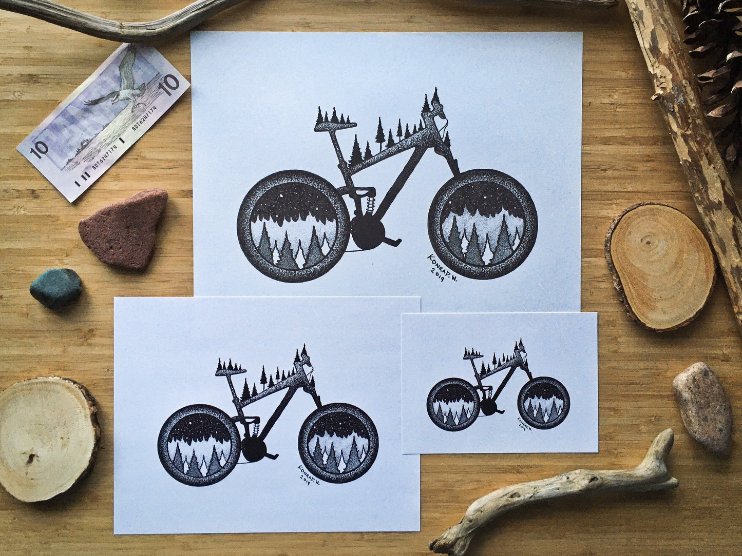 Mountain Bike - Pen and Ink PRINT