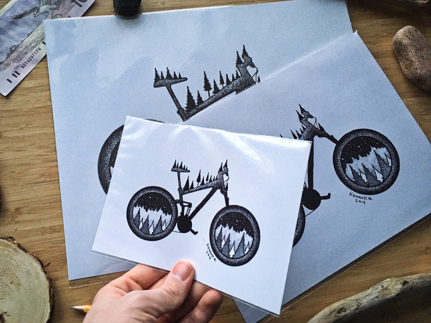 Mountain Bike - Pen and Ink PRINT