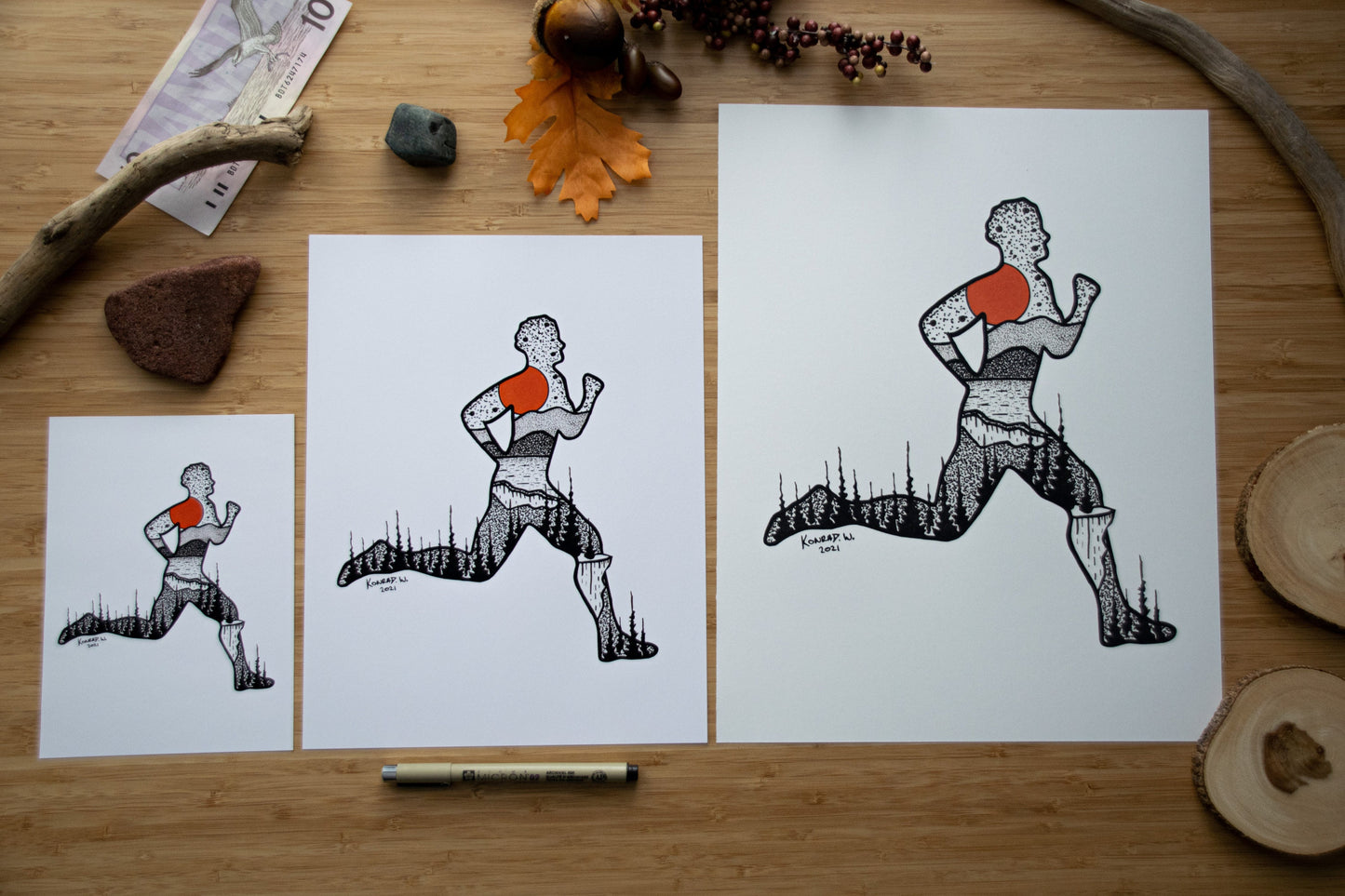 Runner - Pen and Ink PRINT