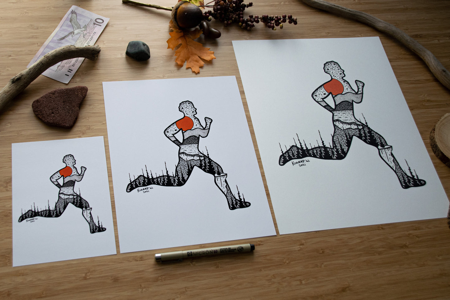Runner - Pen and Ink PRINT