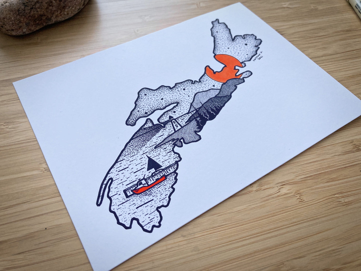 Nova Scotia - Pen and Ink PRINT