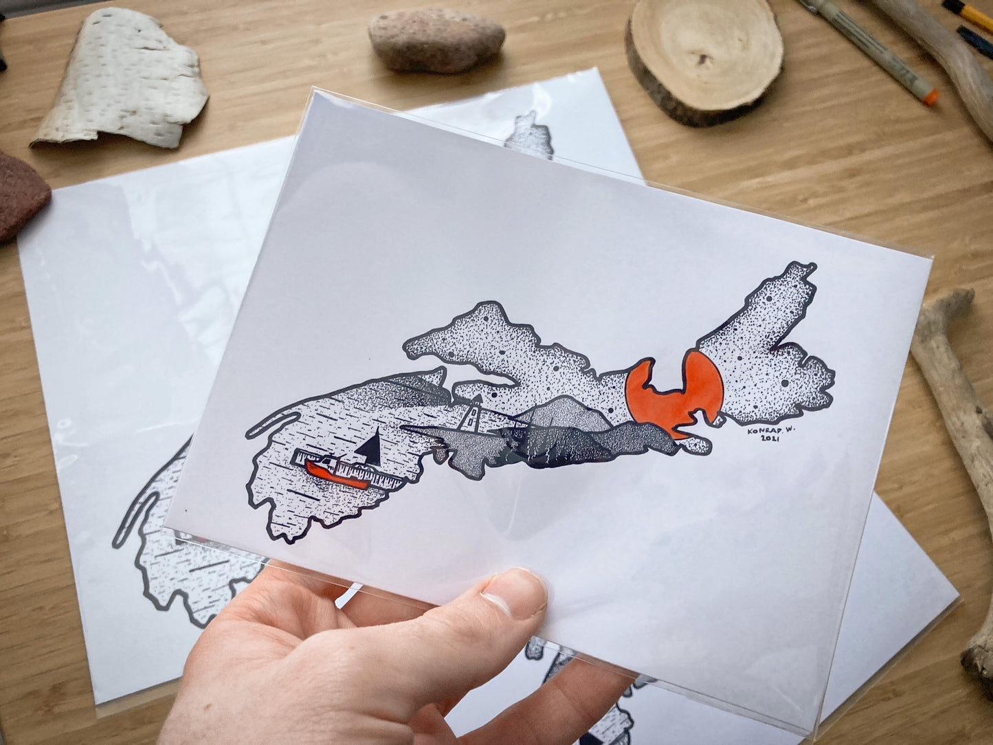 Nova Scotia - Pen and Ink PRINT