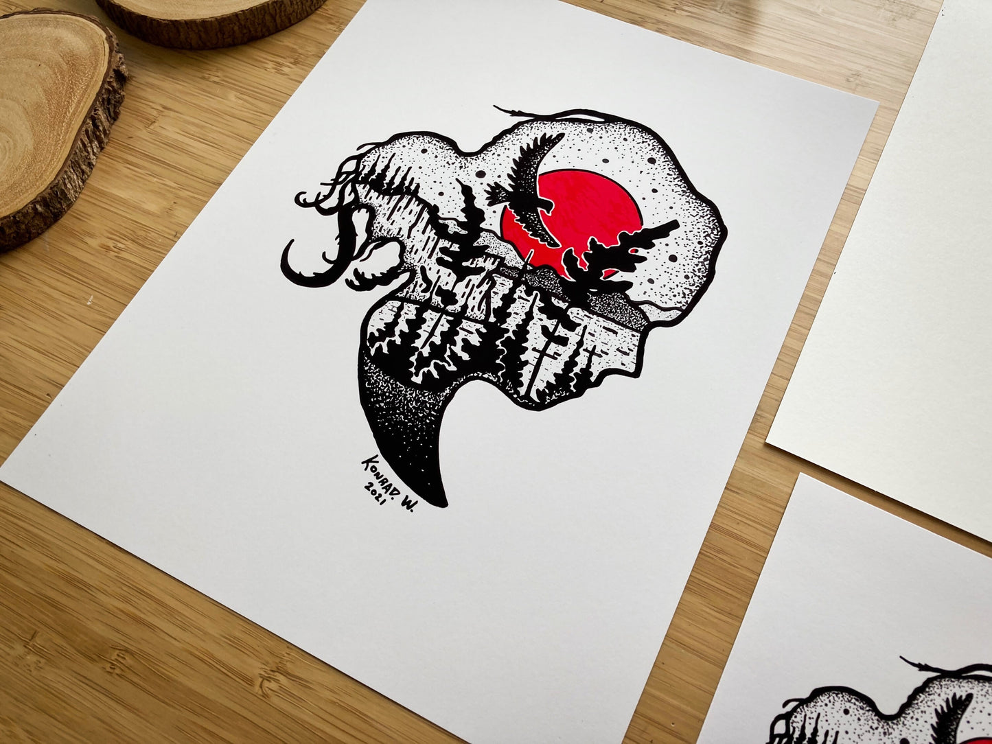 Nature Girl - Pen and Ink PRINT