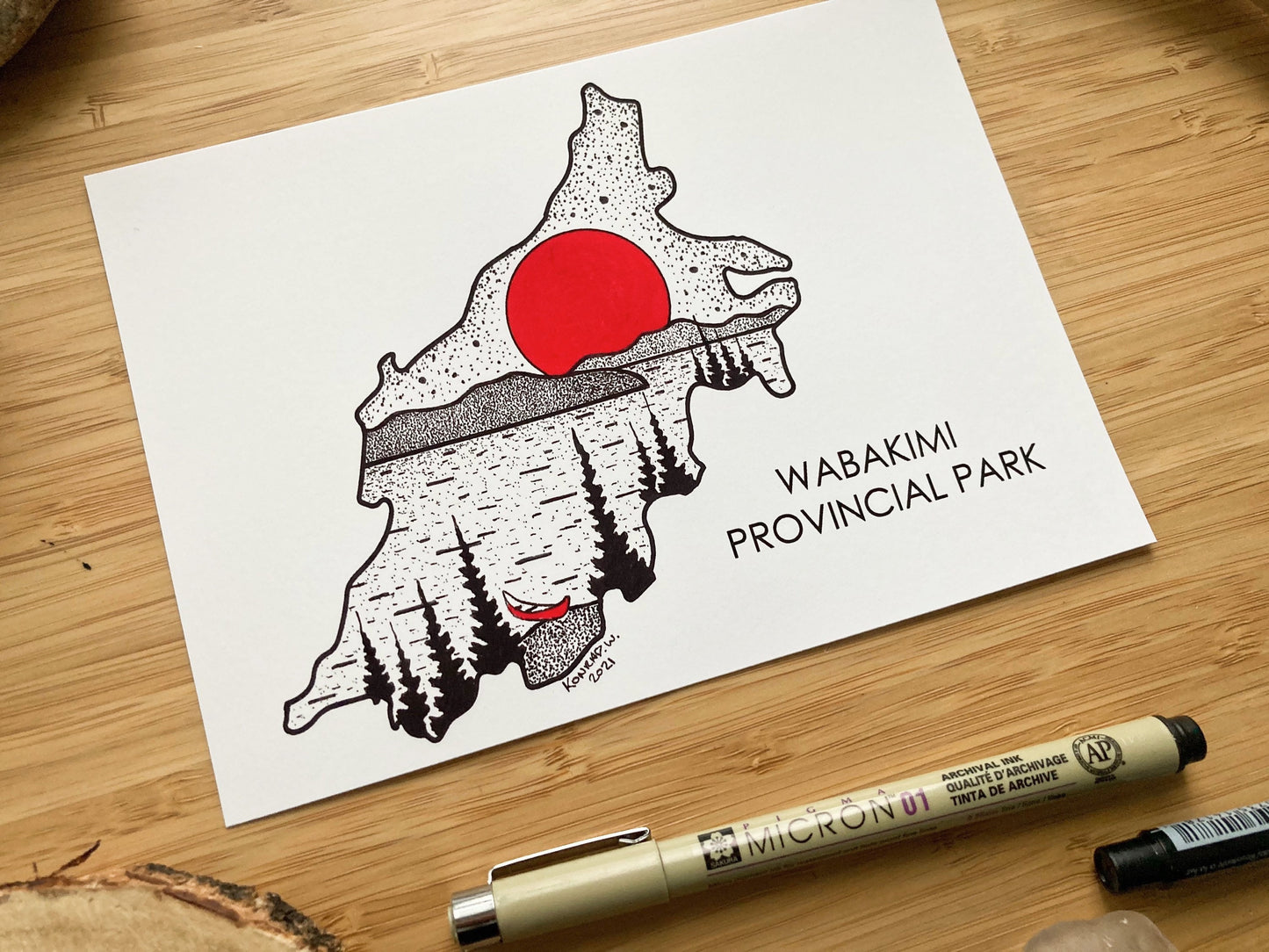 Wabakimi Provincial Park - Pen and Ink PRINT