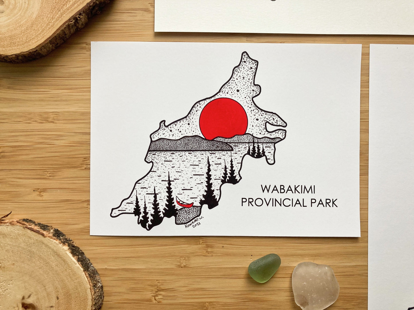 Wabakimi Provincial Park - Pen and Ink PRINT