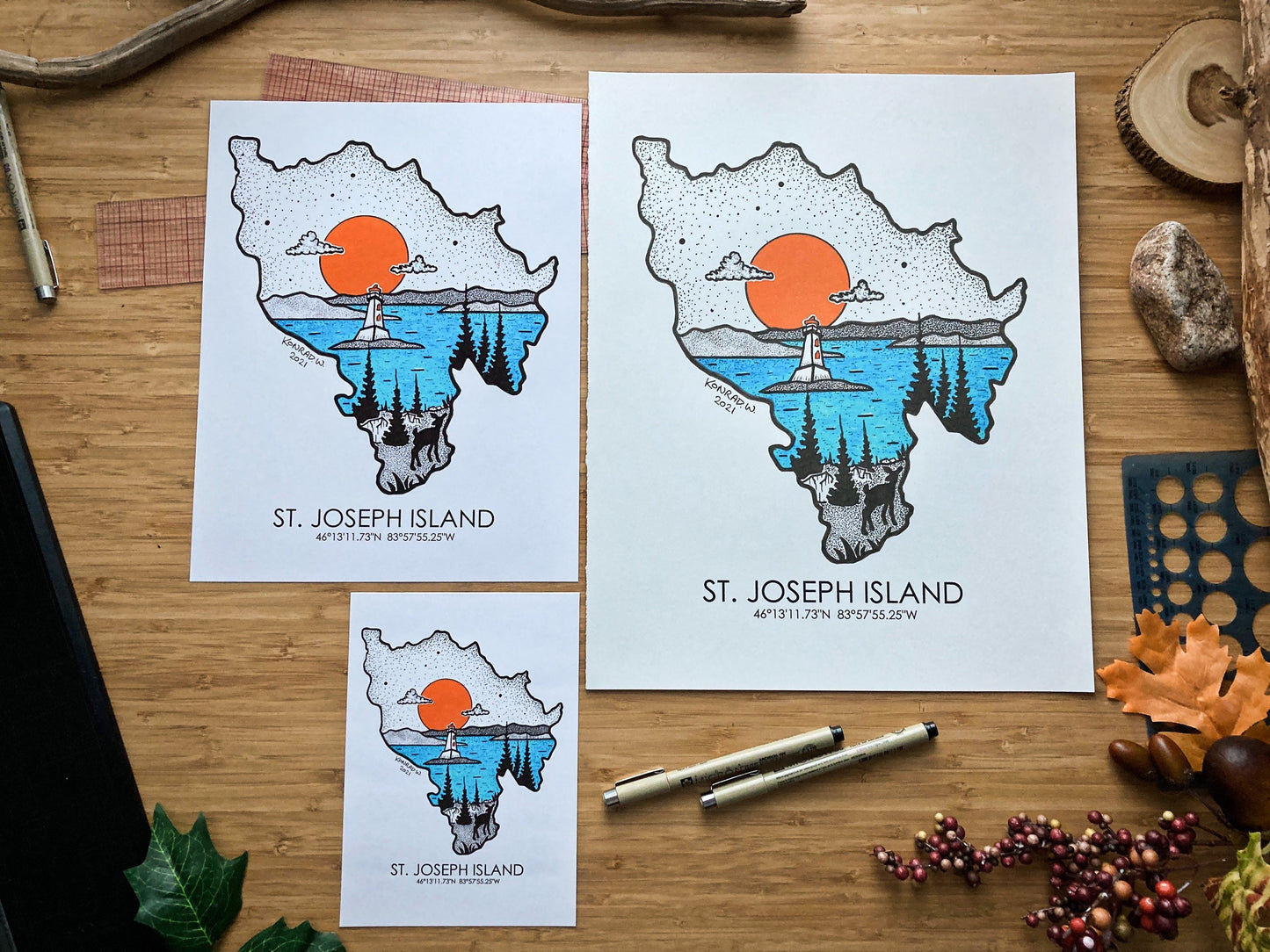 St. Joseph Island - Pen and Ink PRINT