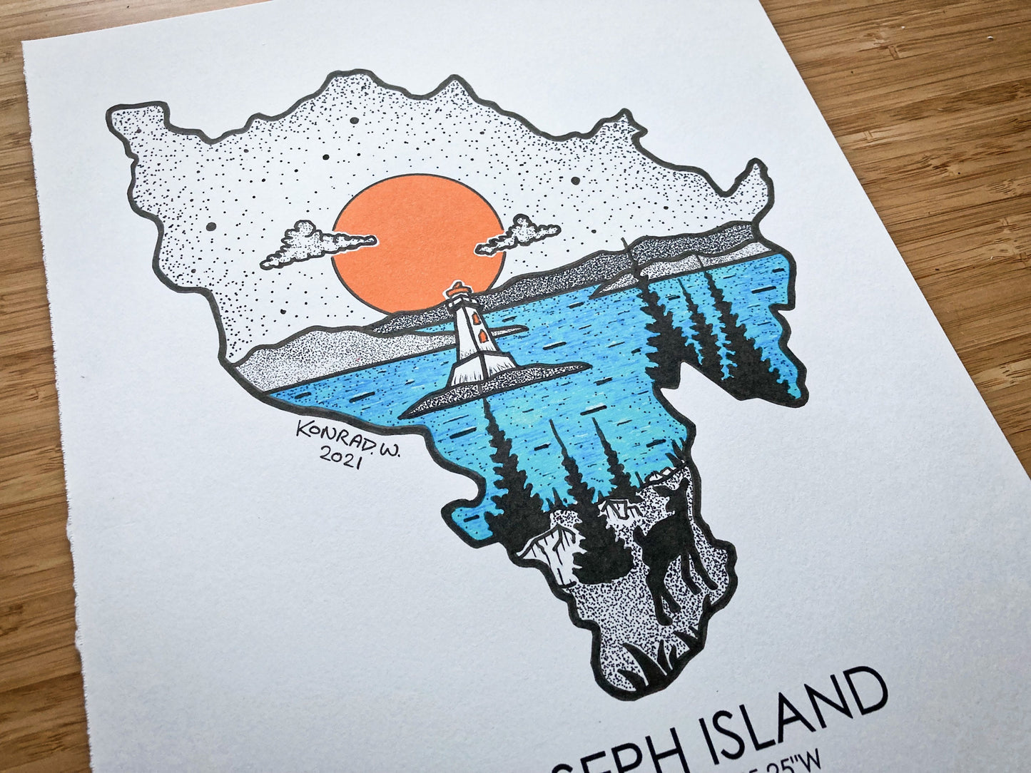 St. Joseph Island - Pen and Ink PRINT