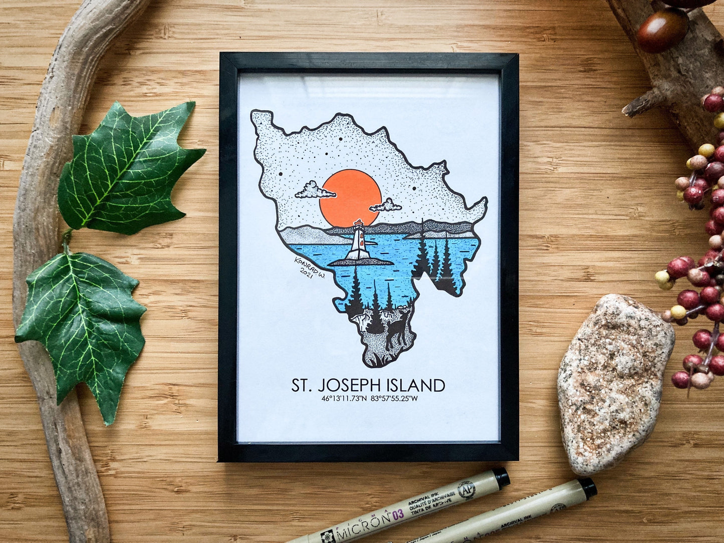 St. Joseph Island - Pen and Ink PRINT