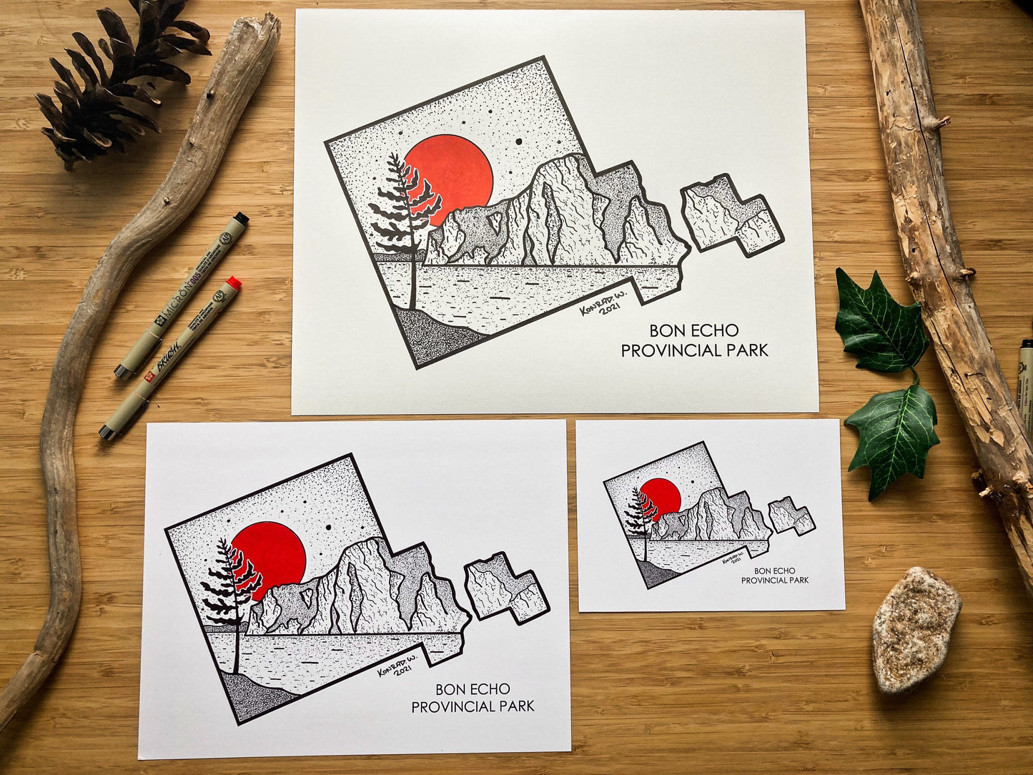 Bon Echo Provincial Park - Pen and Ink PRINT