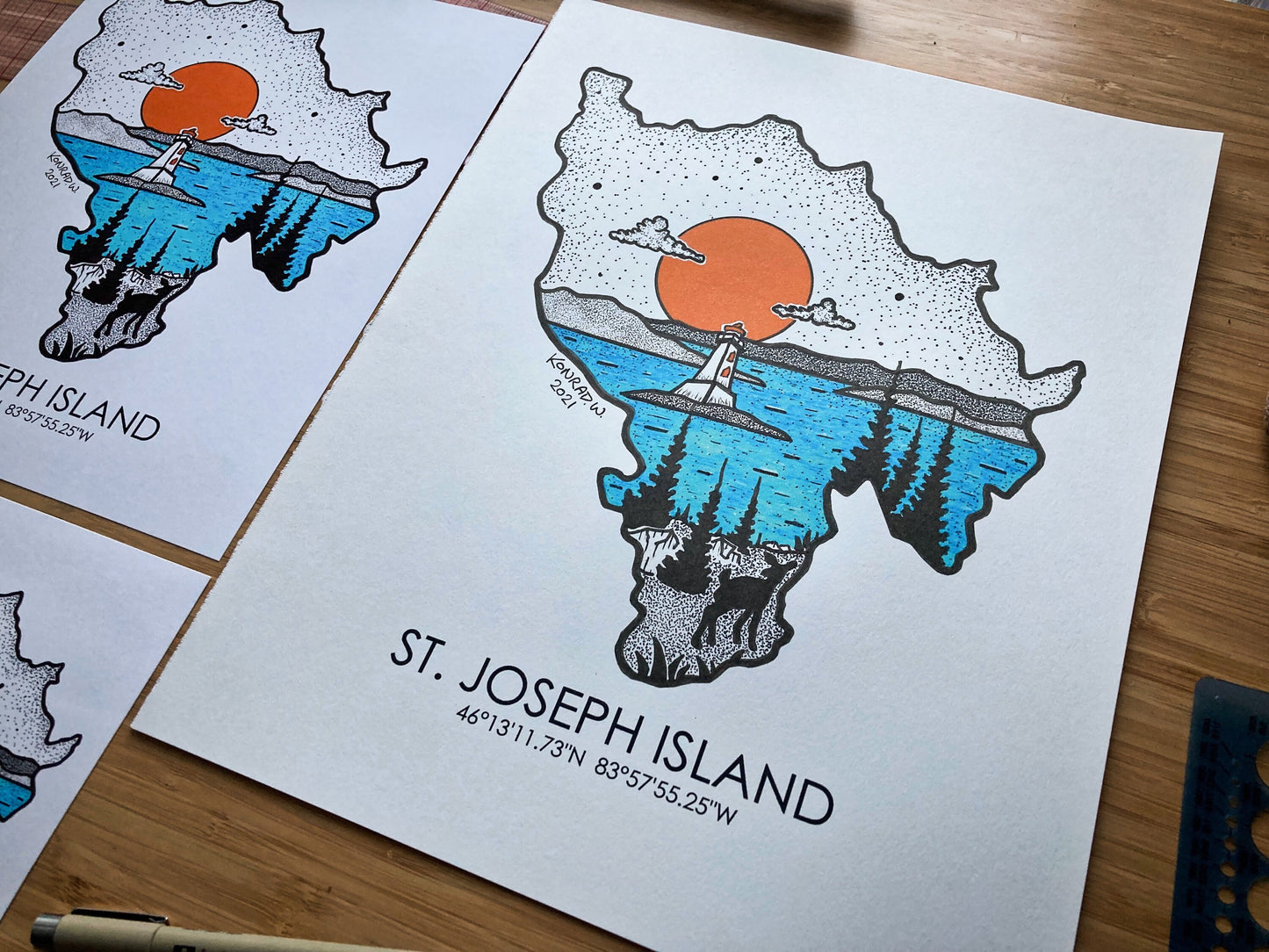 St. Joseph Island - Pen and Ink PRINT