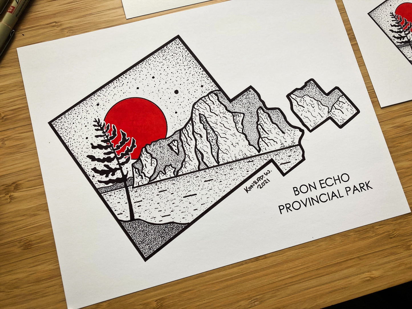 Bon Echo Provincial Park - Pen and Ink PRINT